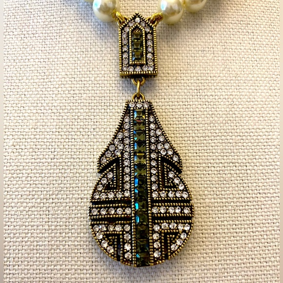 Heidi Daus “Everyday Chic” Swarovski Crystal Drop Necklace - Picture 2 of 9